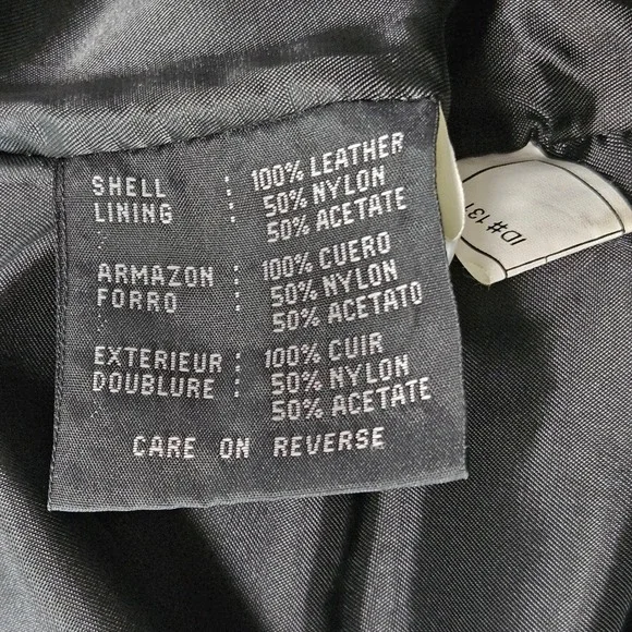 Siena Studio Black Genuine Leather Mini Skirt Front Slit Size 10 Pencil Skirt - Picture 7 of 8